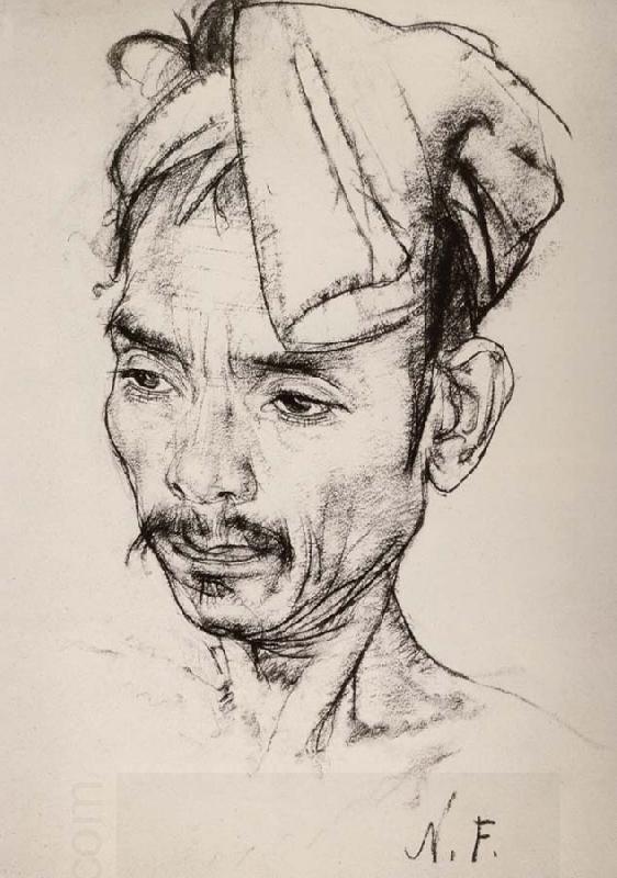 Nikolay Fechin Portrait of man China oil painting art